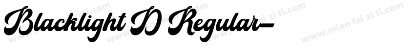 Blacklight D Regular字体转换